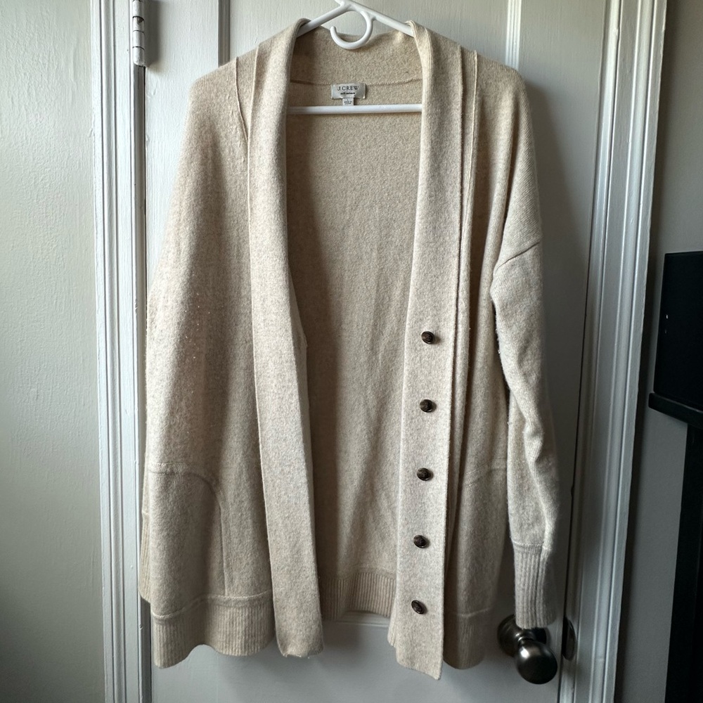 J. Crew Beige Women's Cardigan Sweater